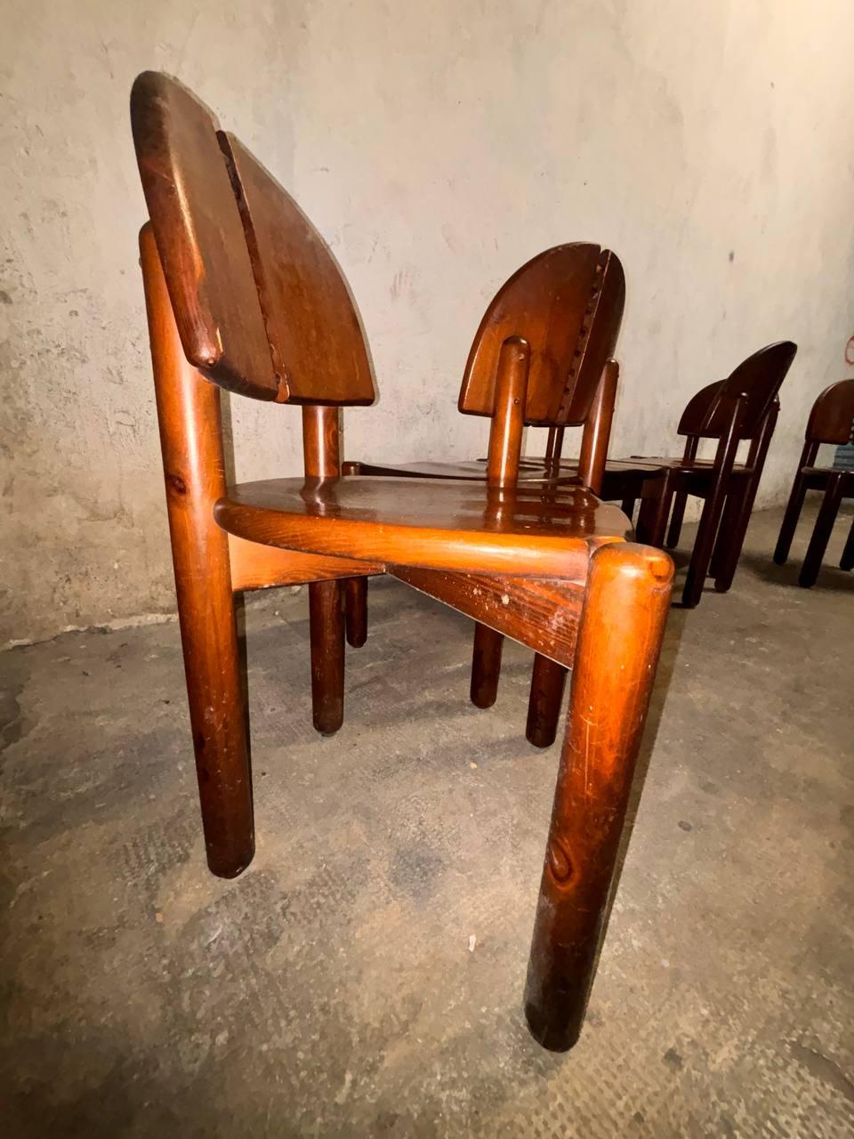 Pin Ensemble de 6 chaises de salle à manger Rainer Daumiller en vente
