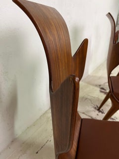 Set of 6 Fiamma chairs by  Dante Latorre for Pozzi and Verga 1960s'