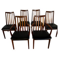 Lot de 6 chaises G Plan en teck anglais, style Mid-Century, années 60