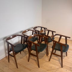 Set of 6 GE-525 chairs by Hans J. Wegner in teak, 1960s