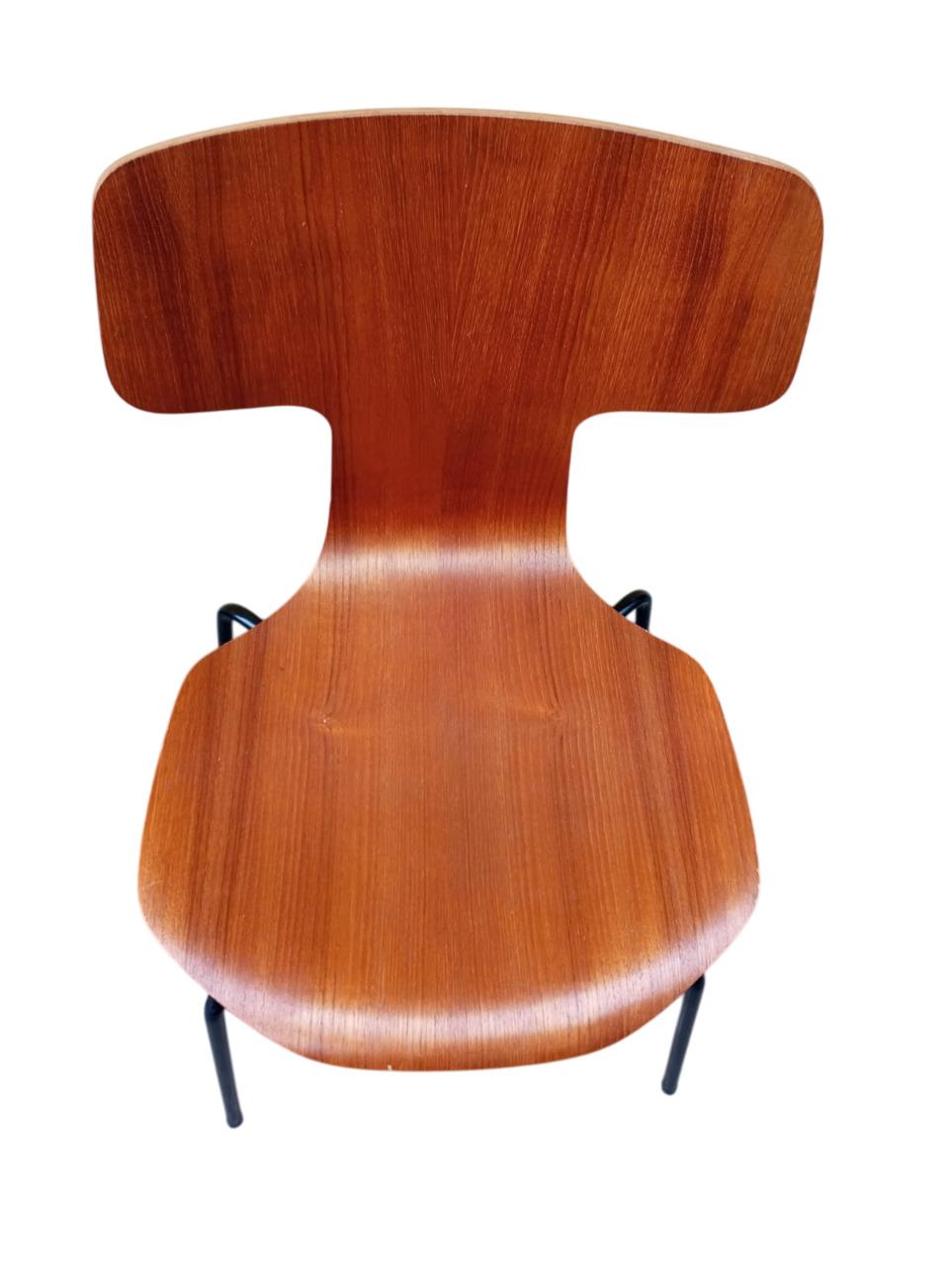 Ensemble de 6 chaises Hammer par Arne Jacobsen pour Fritz Hansen Mod. 3103 Danemark en vente 5