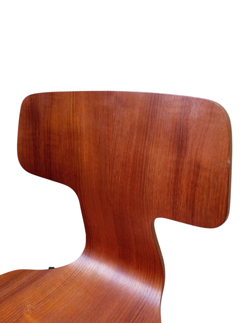 Ensemble de 6 chaises Hammer par Arne Jacobsen pour Fritz Hansen Mod. 3103 Danemark en vente 1