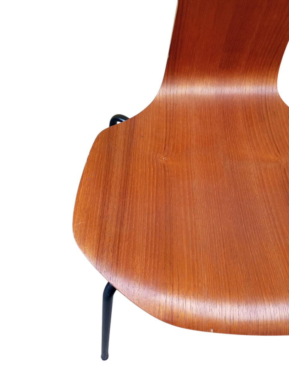 Ensemble de 6 chaises Hammer par Arne Jacobsen pour Fritz Hansen Mod. 3103 Danemark en vente 2