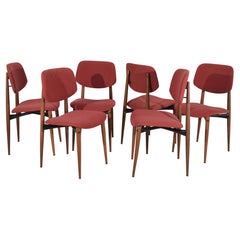 Ensemble de 6 chaises, Italie, 1960