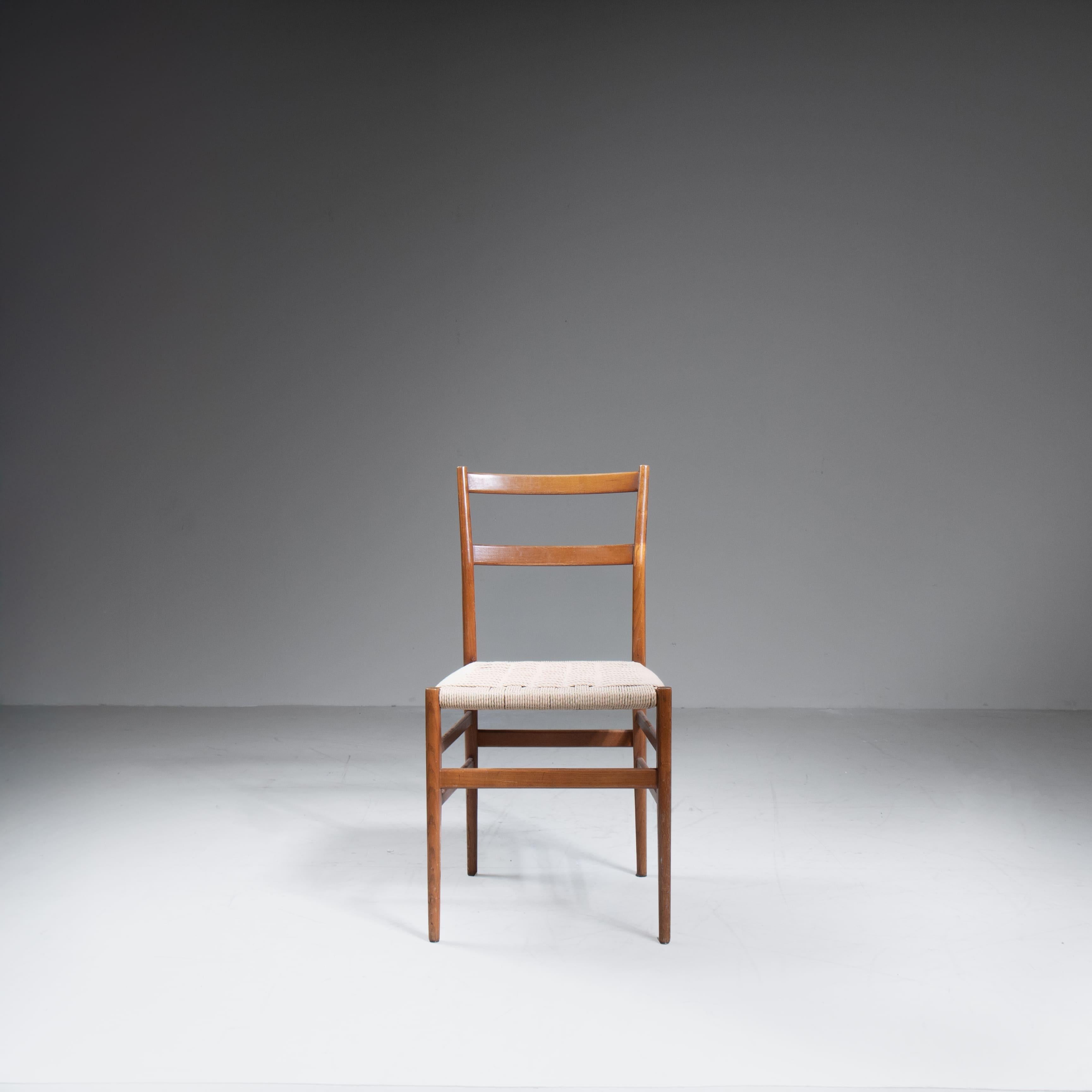 Mid-Century Modern Ensemble de 6 chaises Leggera Gio Ponti Cassina en vente