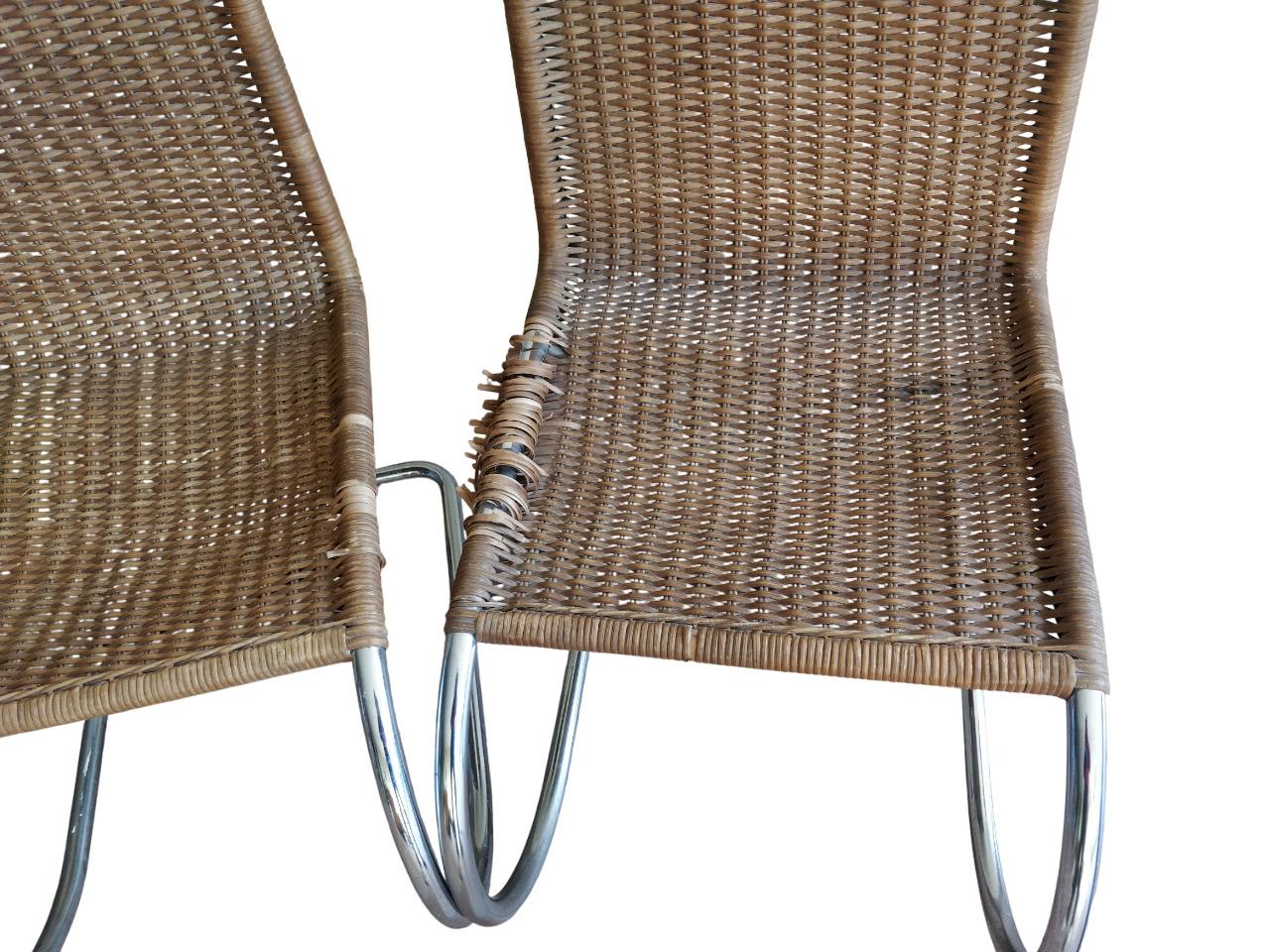 Ensemble de 6 chaises mod. 'MR10' conçues par Ludwig Mies van der Rohe  pour Thonet en vente 6