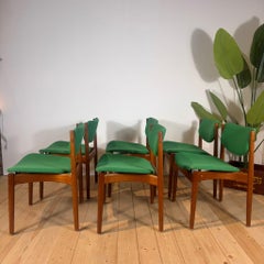 Set di 6 sedie Model 197 di Finn Juhl in teak, anni ’60