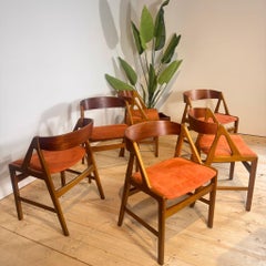 Set di 6 sedie Model 71 di Henning Kjærnulf, anni ’60