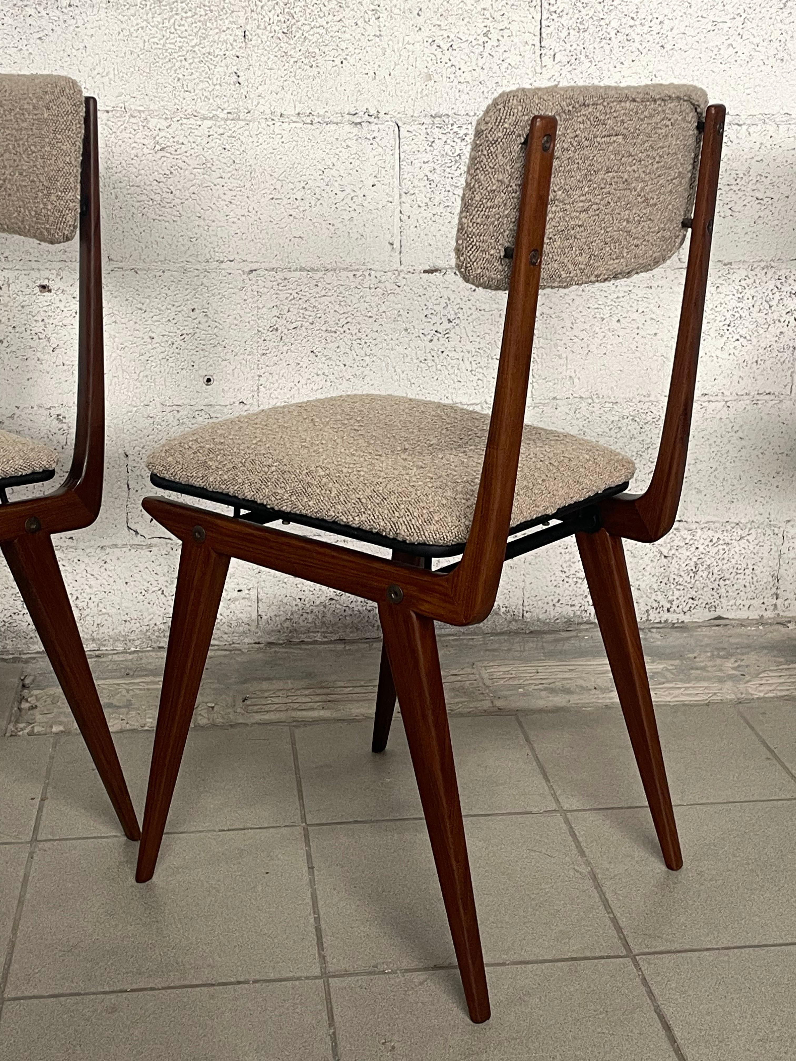 Set di 6 sedie modello “Lella” di Ezio Longhi per Elam (Milano) 9