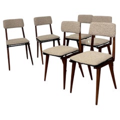 Set di 6 sedie modello “Lella” di Ezio Longhi per Elam (Milano)