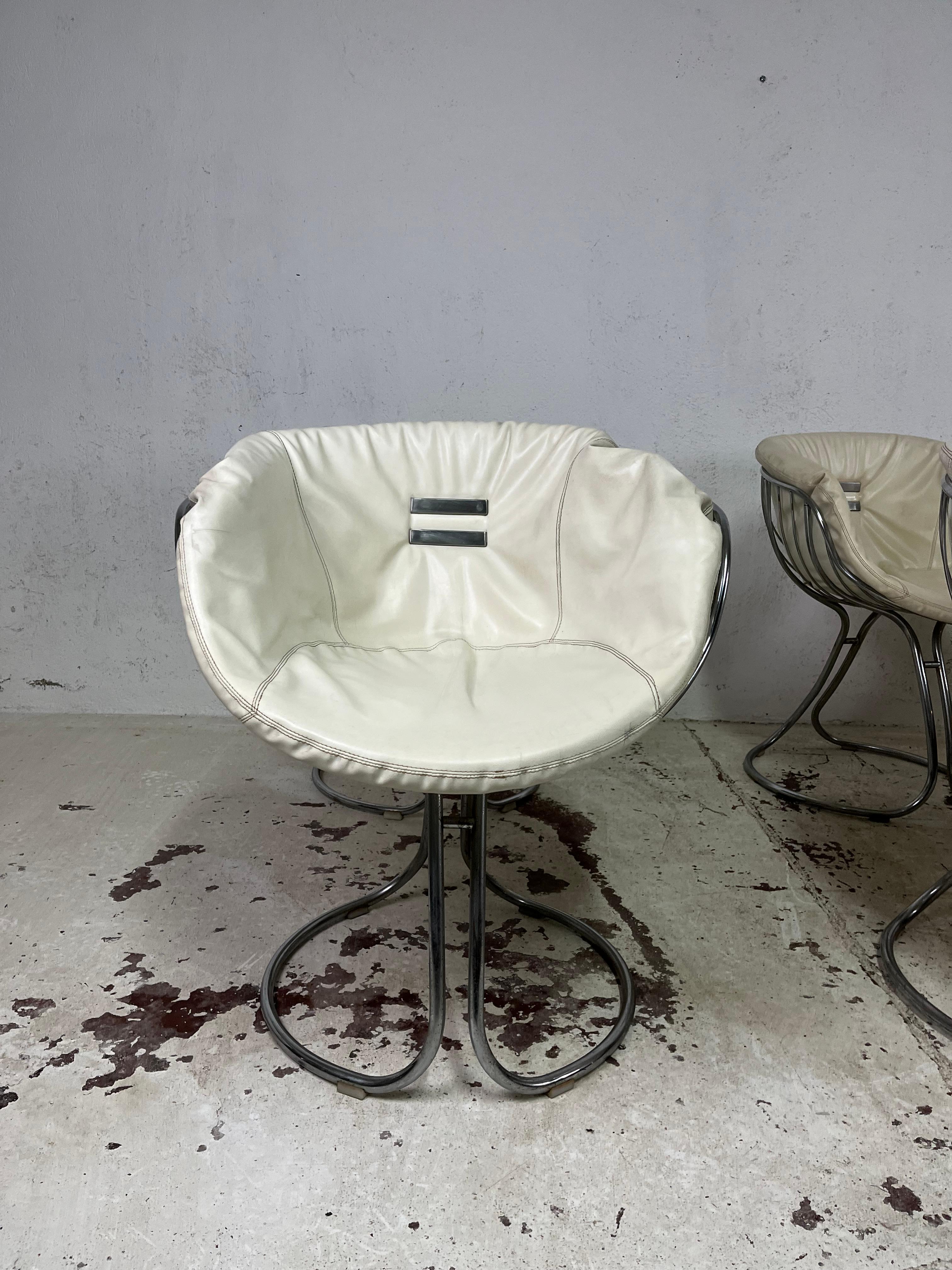 Set of 6 Pan Am chairs by Gastone Rinaldi for Rima 1970s In Good Condition For Sale In Arezzo, IT