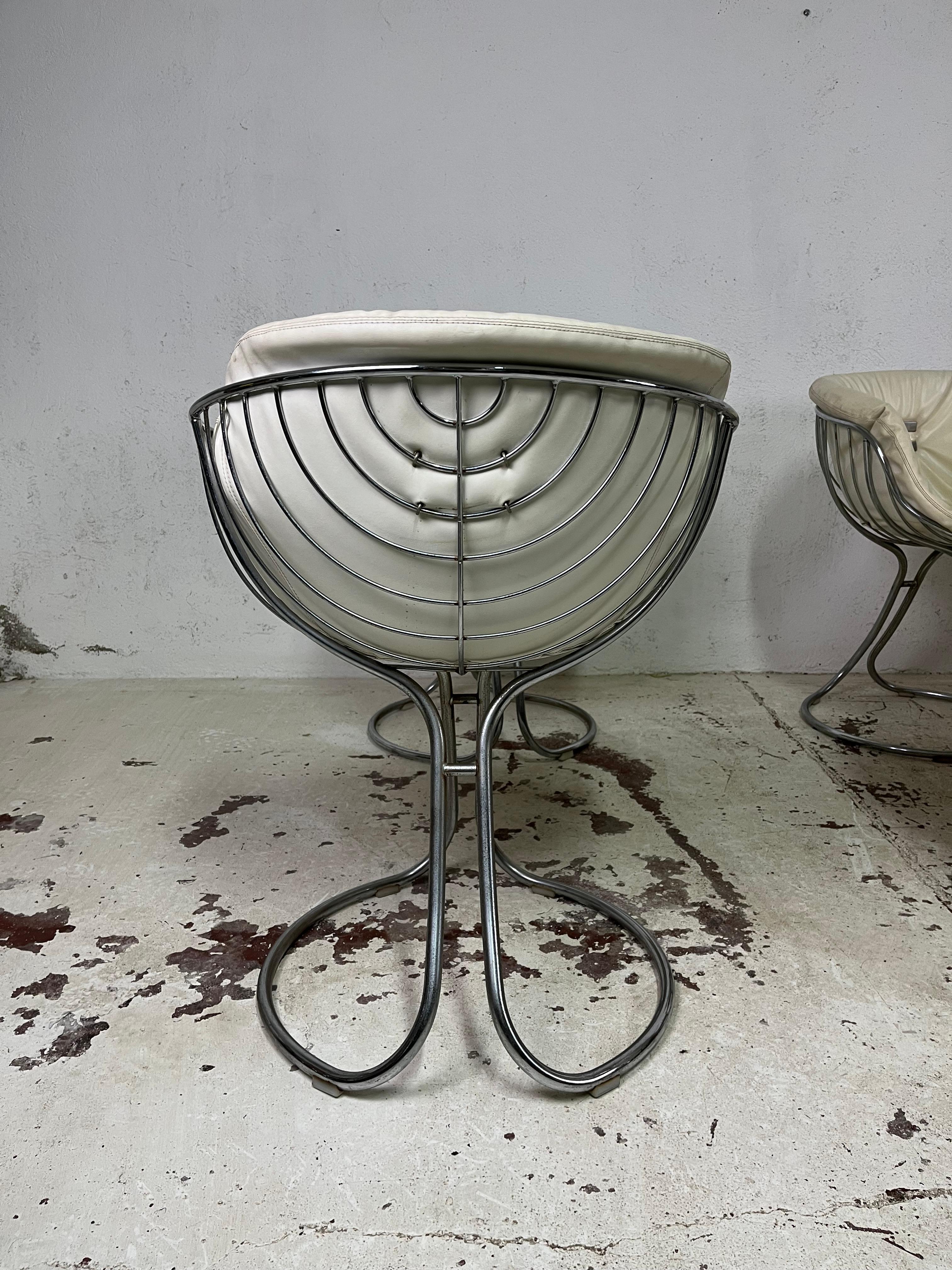 Set of 6 Pan Am chairs by Gastone Rinaldi for Rima 1970s For Sale 3