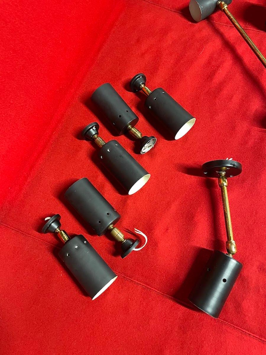 Juego de 8 lámparas de pared de los años 50/60 en venta 3