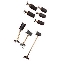 Set of 8 wall lamps from the 1950s/60s
