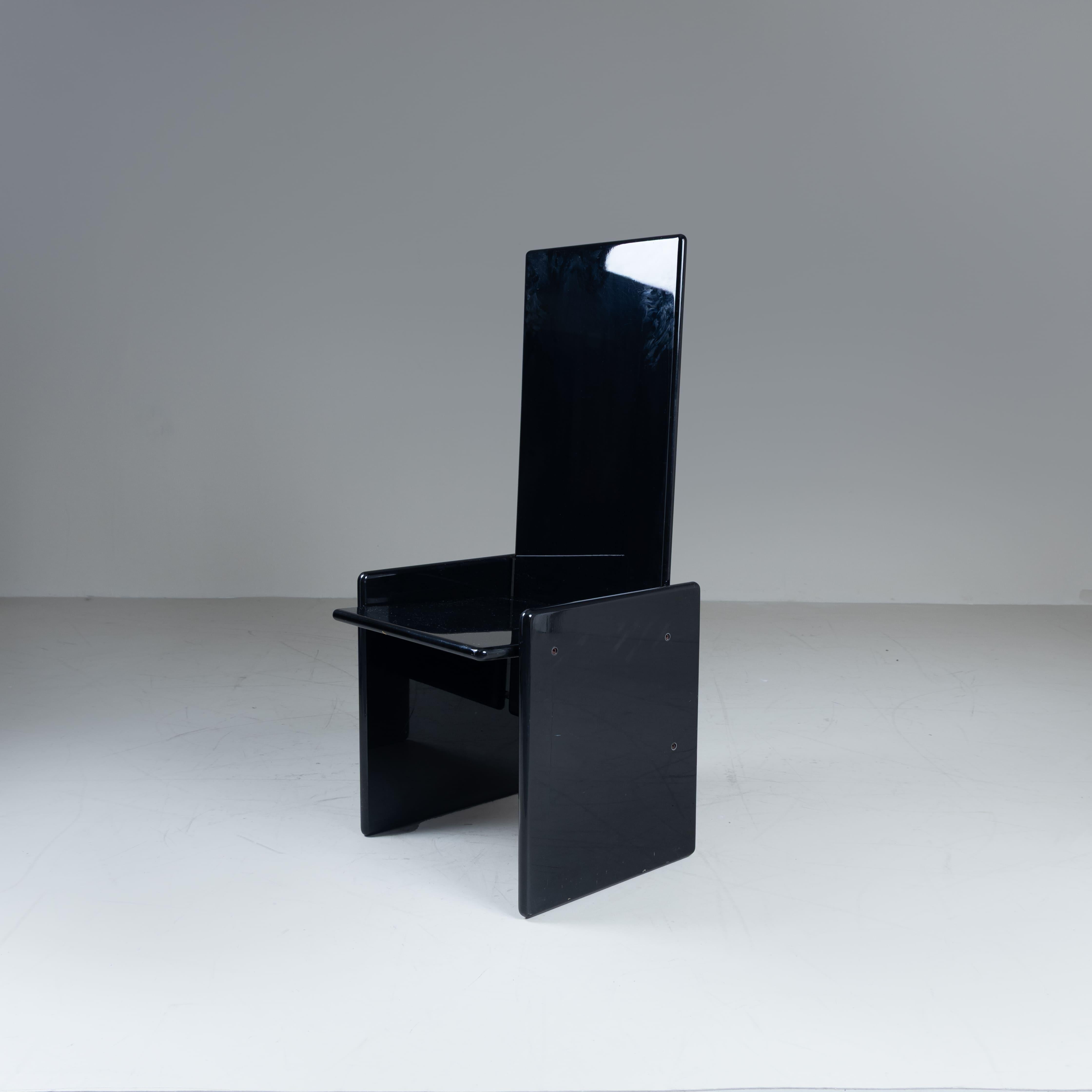 Bois Ensemble de 8 chaises Kazuki, Kazuhide Takahama, Simon International, Italie, 1970 en vente