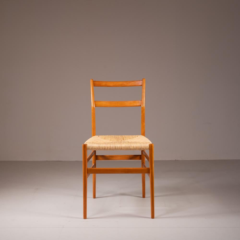 Ensemble de 8 chaises Leggera Gio Ponti Cassina Bon état - En vente à Milano, Lombardia
