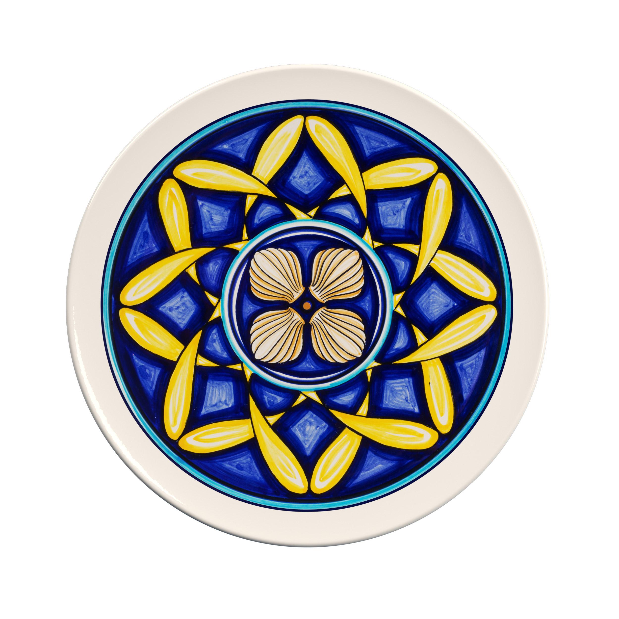 Set of 9 ceramic collectible plates, interamante hand-painted. For Sale 5