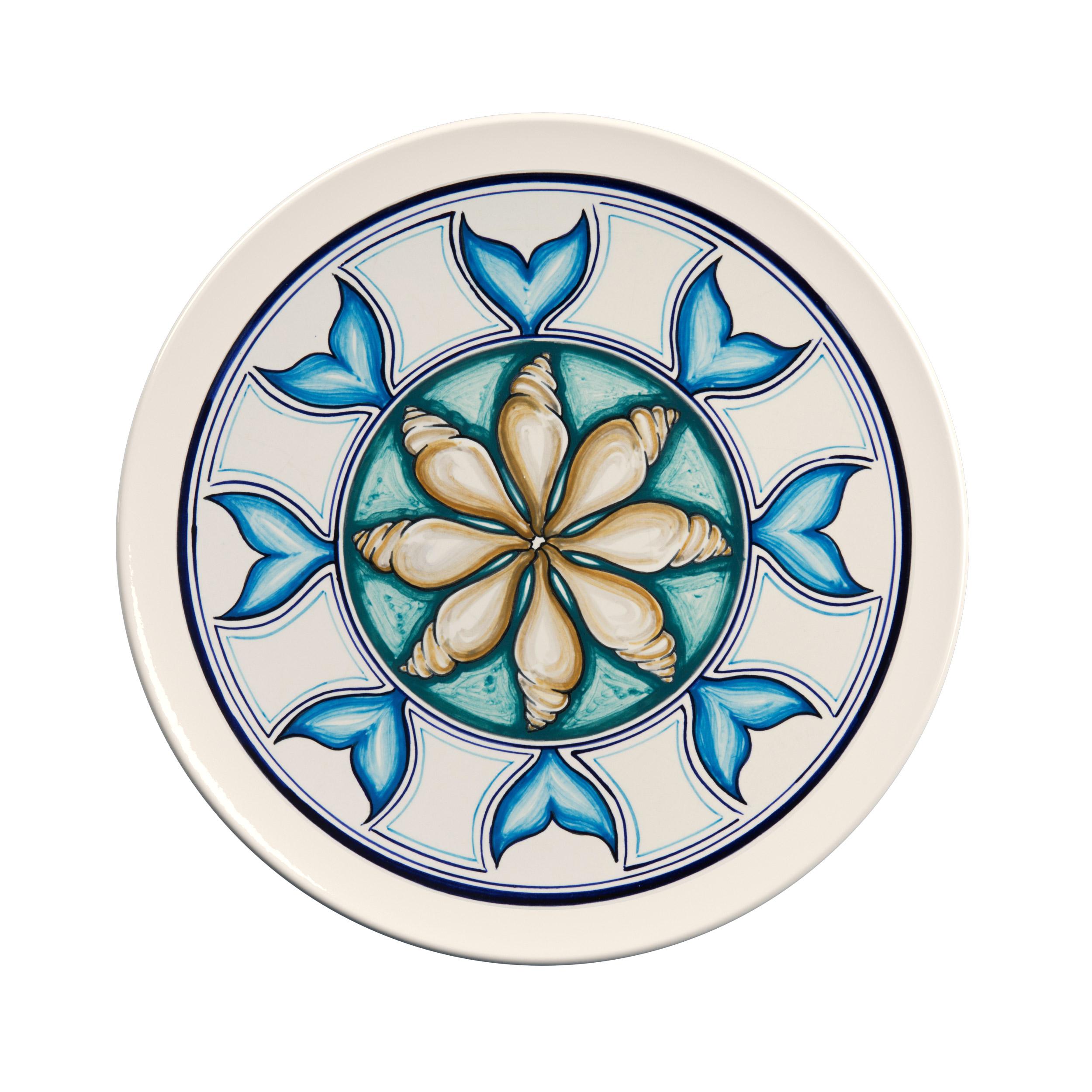 Set of 9 ceramic collectible plates, interamante hand-painted. In New Condition For Sale In Capri Leone, IT