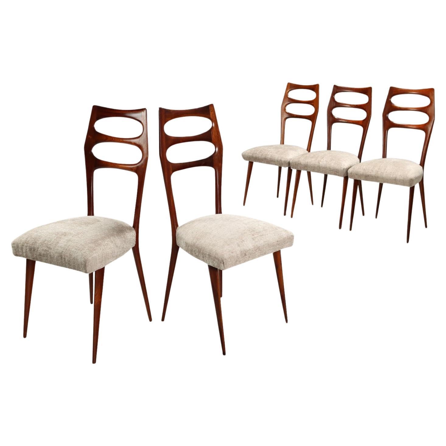 Set di cinque Sedie Anni '50