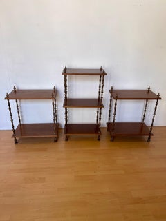 Klassisches italienisches Bücherregal aus den 1950er Jahren aus Holz und Bronze
