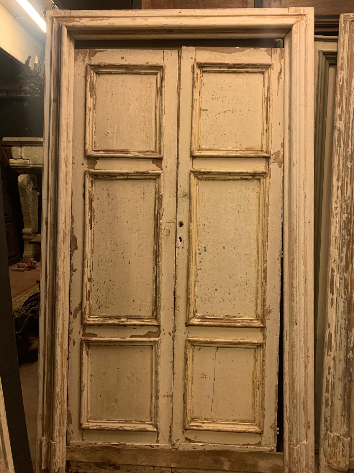 juego de 4 puertas de interior lacadas y enmarcadas, italia Álamo en venta