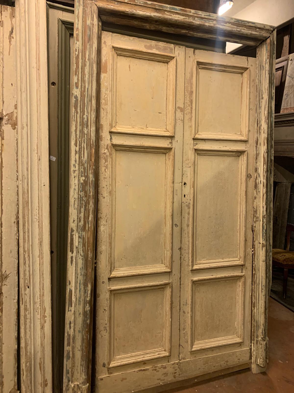 juego de 4 puertas de interior lacadas y enmarcadas, italia en venta 1