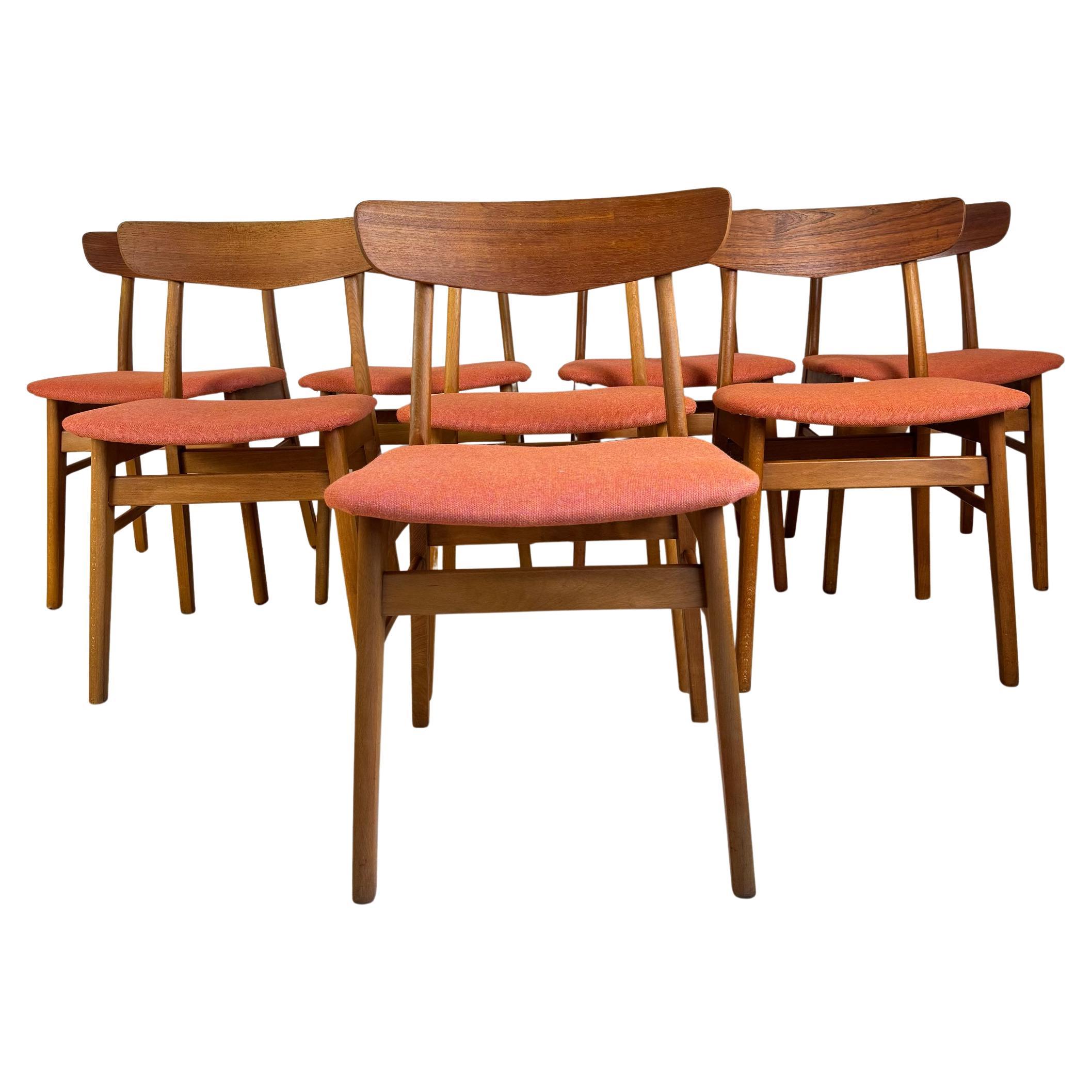 Set of eight Farstrup chairs, Denmark 1960