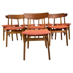 Set di otto sedie Farstrup, Danimarca 1960