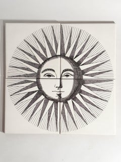 Set di Piastrelle "Sole e Luna" di Fornasetti Anni 90