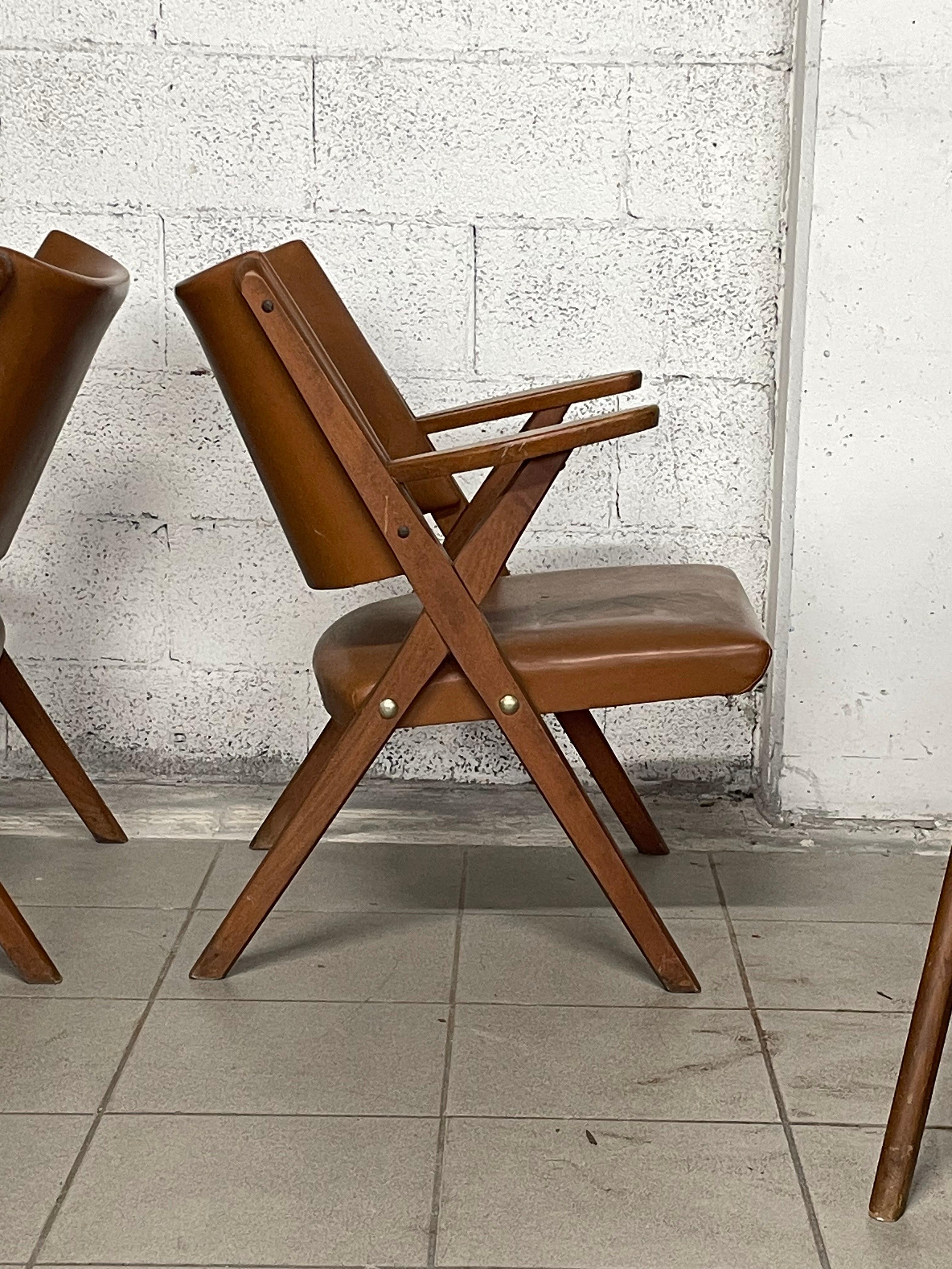 Ensemble de fauteuils des années 1960 du fabricant de meubles Dal Vera, Italie en vente 3