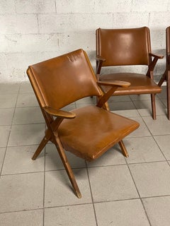 Ensemble de fauteuils des années 1960 du fabricant de meubles Dal Vera, Italie