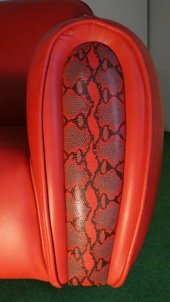 Set di Poltrone a dondolo, Lampada e Tavolino, Elisabetta Gucci, Italia anni '80