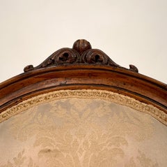 Set of four walnut armchairs, Piedmont, late 18th century
