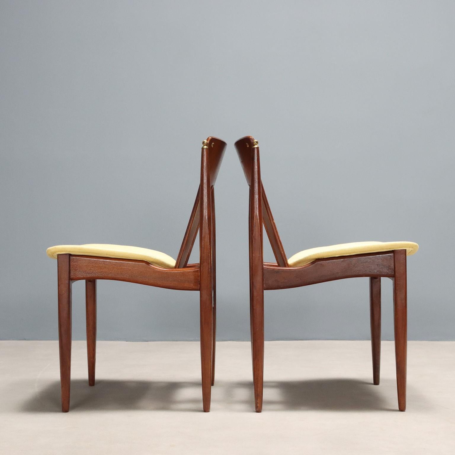 Danish Ensemble de quatre chaises 1960 Manufacture nord-européenne en vente