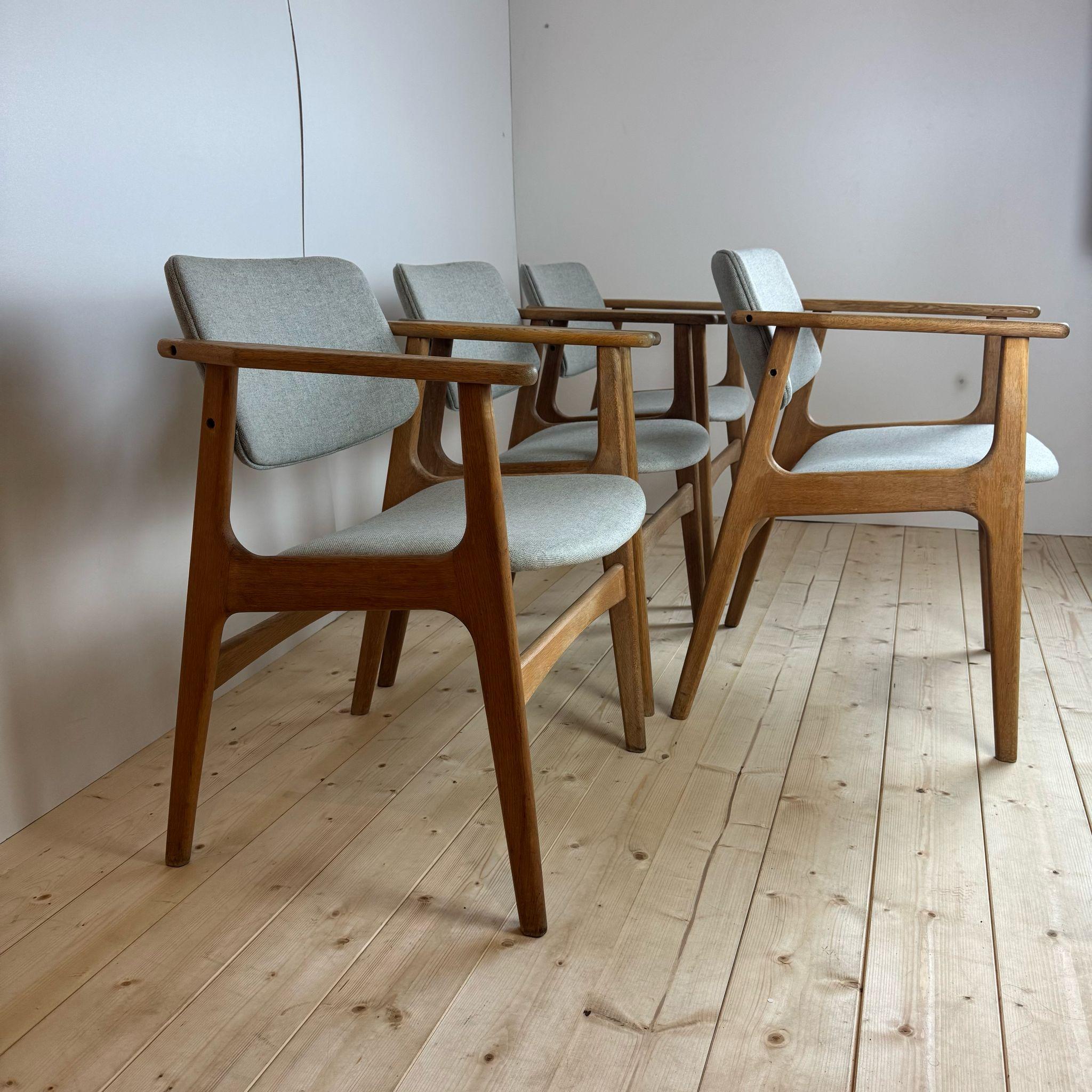 Danish Ensemble de quatre chaises avec accoudoirs, Danemark 1960 en vente