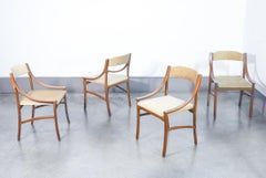 Set of four chairs, design by Silvio CAVATORTA. Italy, 50s