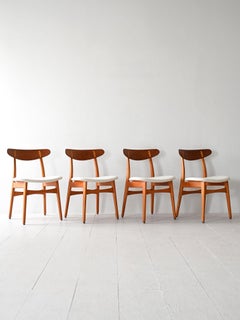 Set of four chairs by Hans Wegner