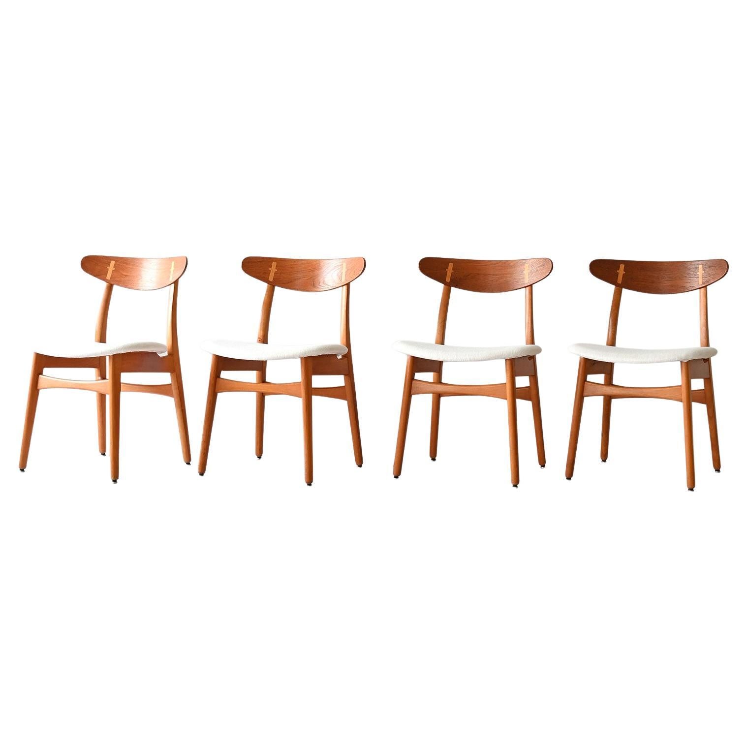 Set of four chairs by Hans Wegner