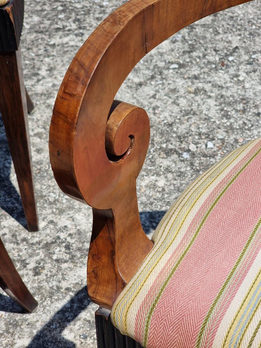 Set di quattro sedie e due poltrone Carlo X – Veneto, ca. 1830 For Sale 2
