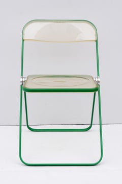 Set of Four Chairs Giancarlo Piretti "Plia" Anonima Castelli, 1970s