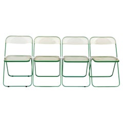 Set of Four Chairs Giancarlo Piretti "Plia" Anonima Castelli, 1970s