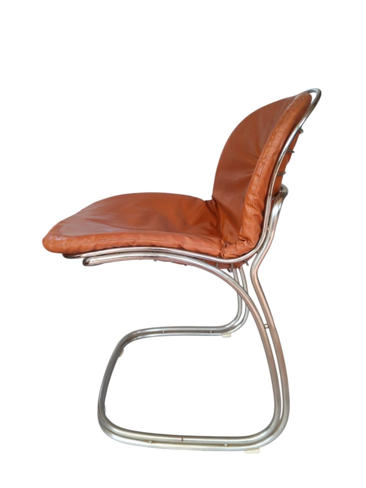 Set of four Sabrina chairs designed by Gastone Rinaldi for Rima, 1970s In Good Condition In taranto, IT