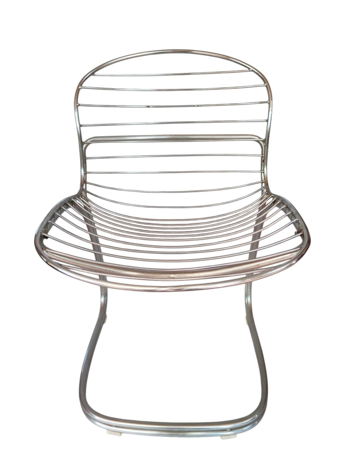 Late 20th Century Set of four Sabrina chairs designed by Gastone Rinaldi for Rima, 1970s