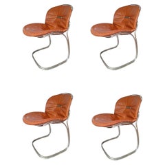 Ensemble de quatre chaises Sabrina design Gastone Rinaldi pour Rima, 1970