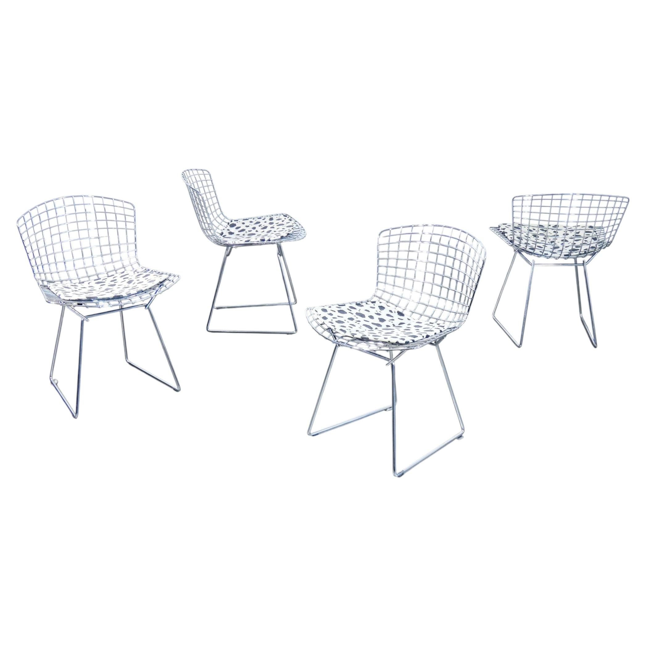Set of four Side Chairs mod. 420, design Harry BERTOIA for KNOLL