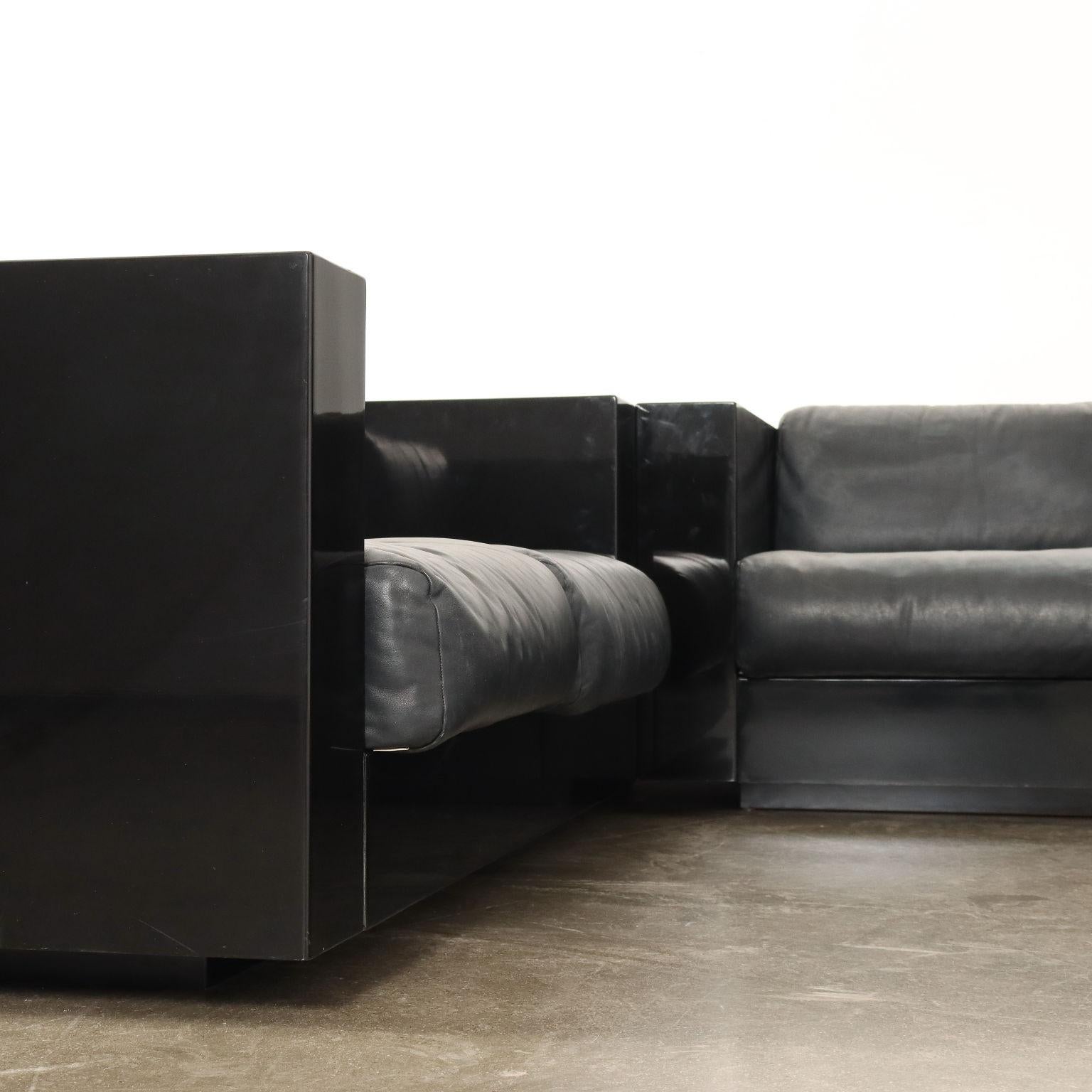 Set di Sedute 'Saratoga' di Lella e Massimo Vignelli  Poltronova Anni 80 3