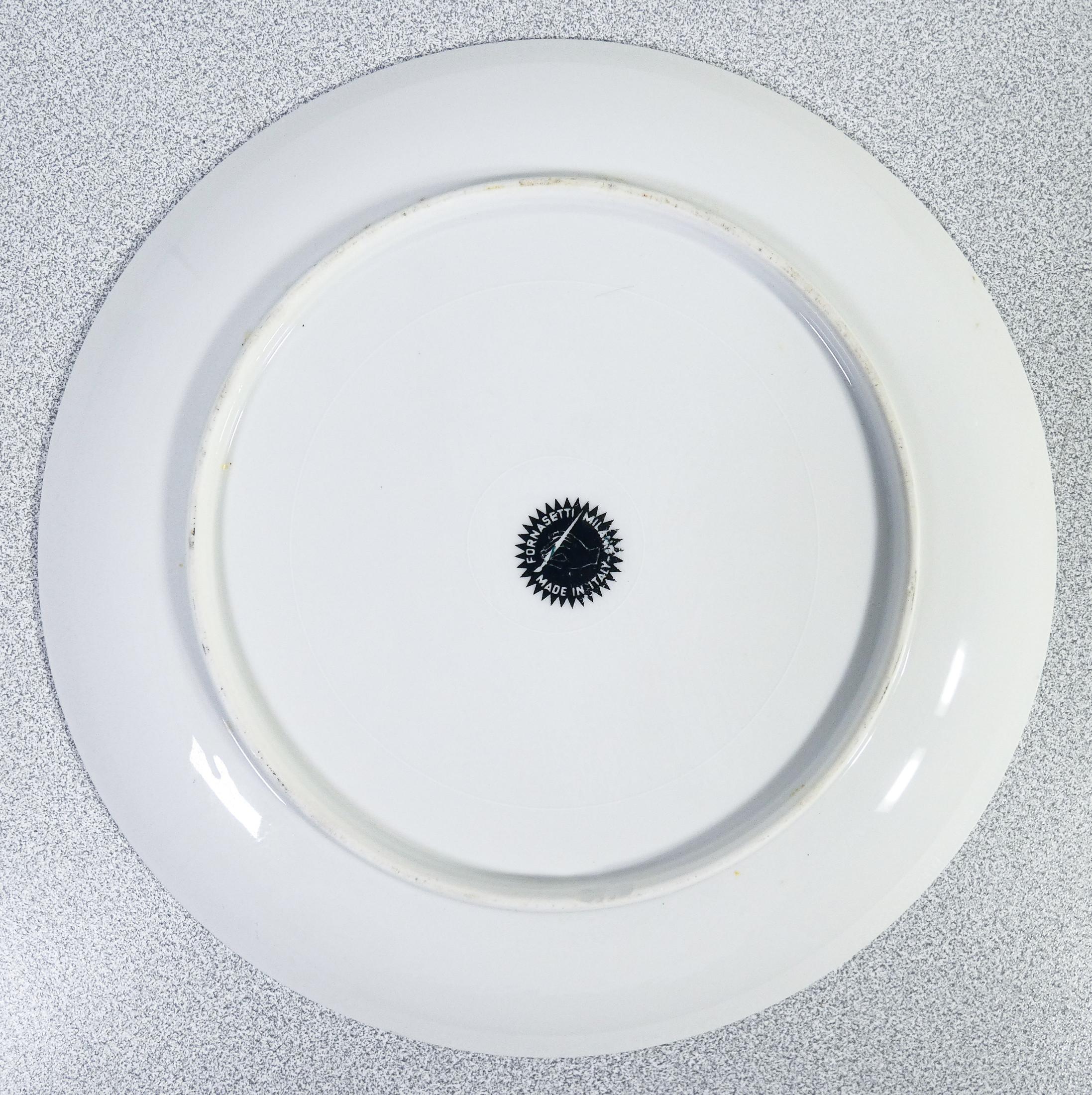 Juego de seis platos, diseño Piero FORNASETTI Serie Soli e Lune. Milán, años 70 13