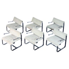 Set of six armchairs, original design by Giovanni OFFREDI for SAPORITI. 1970s