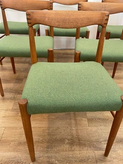 set of six dining chairs, Harry W.Klein for Bramin, Denmark 1960