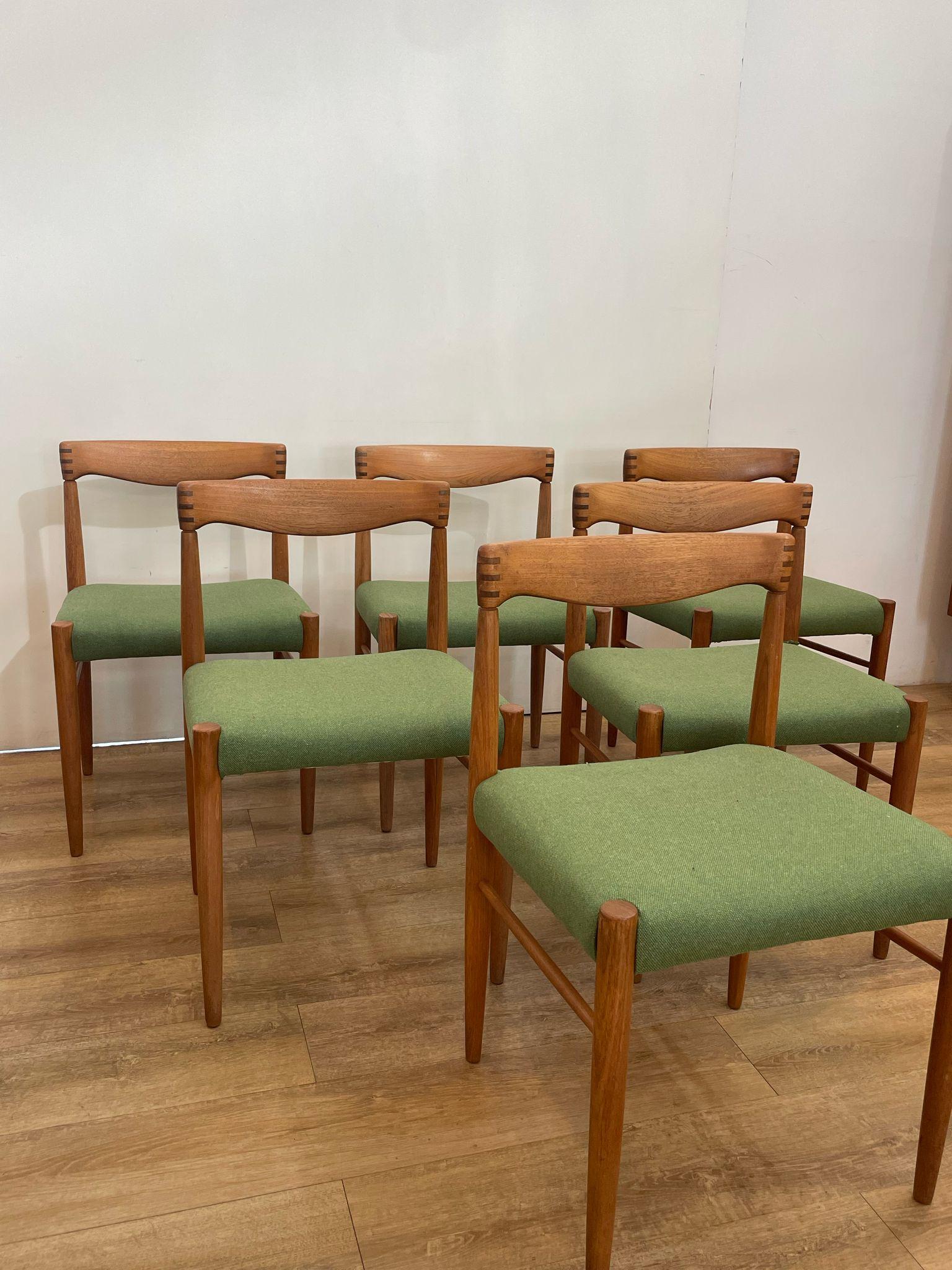 set of six dining chairs, Harry W.Klein for Bramin, Denmark 1960 In Good Condition In Torino, IT